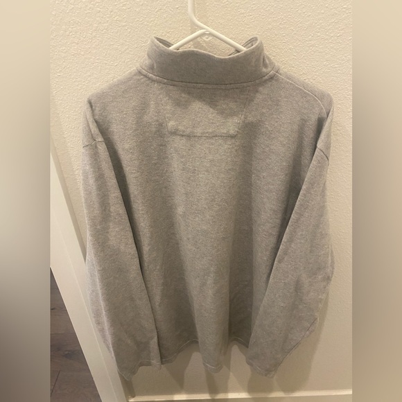 Men’s Chaps classic fit quarter zip grey knit sweater - size x-large - Picture 8 of 10